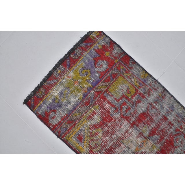 Handmade wool carpet in Turkish Anatolia , Vintage Oushak Rug,Turkish Vintage Anatolian Rug, Handmade wool Rug . One Of...