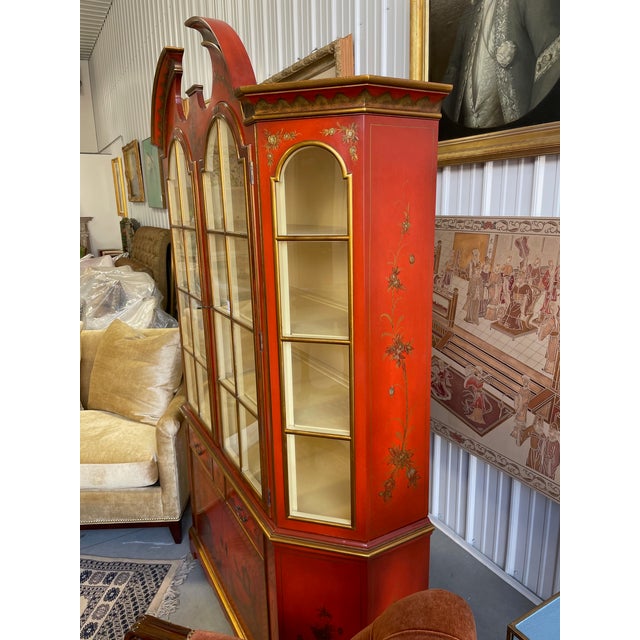 Mid 20th Century Red Lacquer Display Cabinet by Scalia, Schmieg, Kotzian For Sale - Image 11 of 18