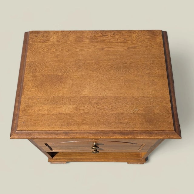 1960s Vintage l.a. Period Furniture Wood Nightstands, Pair, 1960s For Sale - Image 5 of 10