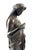 Metal 19th Century Bronze of a Women Draped in Robes on a Circular Zodiac Base For Sale - Image 7 of 9