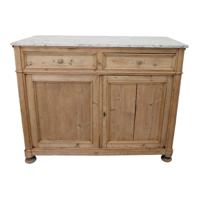 19th Century Louis Philippe Cabinet With Marble Top For Sale
