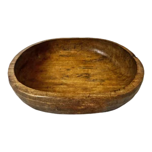Vintage Large Wood Baga Bowl