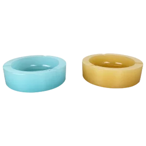 Murano Opaline Glass Ashtrays or Shell Bowls from Cenedese, 1960s, Set of 2