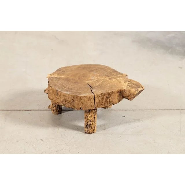 1900 - 1909 French Elm Side Table, 1900 For Sale - Image 5 of 11