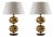 Mid-Century Swedish Table Lamps in Brass attributed to Stilarmatur Tranås, 1960s, Set of 2 For Sale