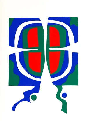 1978 Ronald King Screen Print in Colors, Wif of Bathe-14