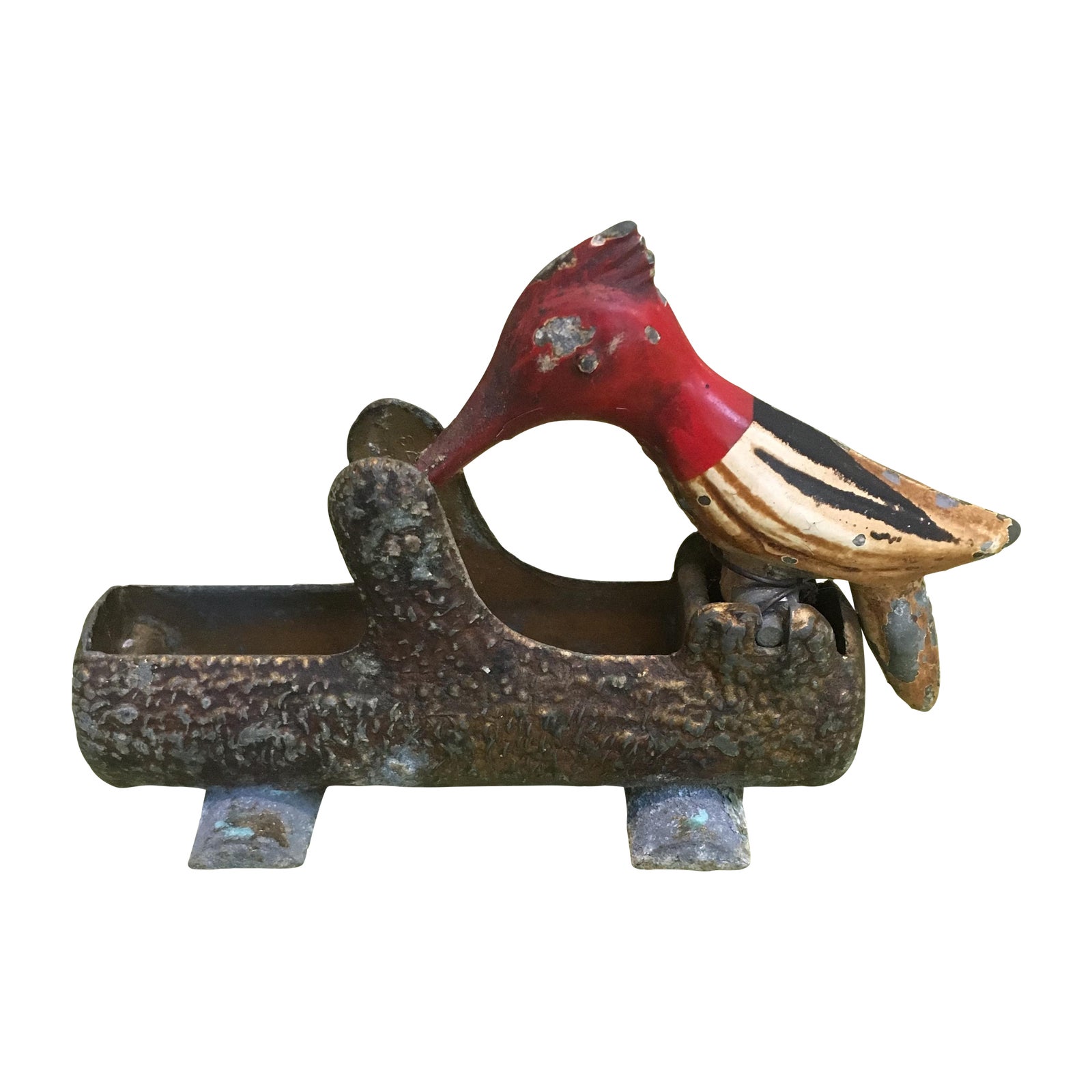 Vintage Woodpecker Toothpick Dispenser Chairish