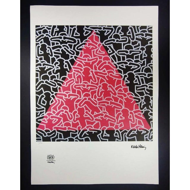 Contemporary Keith Haring, Figurative Composition, 1990s, Limited Edition Lithograph For Sale - Image 3 of 9