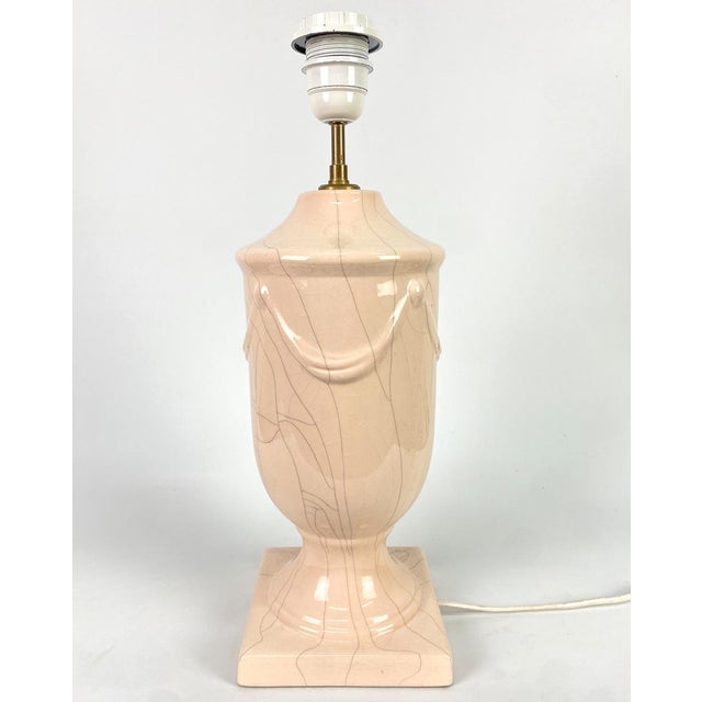 1960s Crackled Ceramic Lamps, Sweden, 1970, Set of 2 For Sale - Image 5 of 9