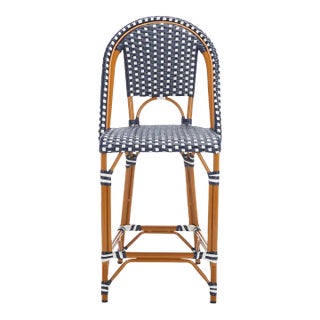 California Counter Stool - Navy/White For Sale