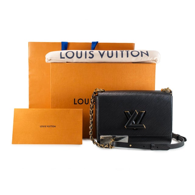 Louis Vuitton Twist MM Black Epi Leather Gold-Tone Chain Shoulder Bag For Sale - Image 11 of 12
