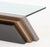 Gray Modern Cantilevered Glass Top Coffee Table For Sale - Image 8 of 9