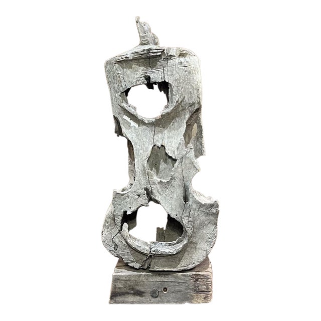 1950s Abstract Art Mesquite Wood Sculpture Mexico For Sale