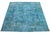 This is a blue antique hand-knotted Persian wool rug with an all-over floral design and gray accents. This rug measures...