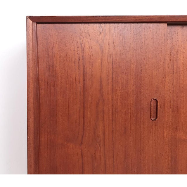 Vintage Danish Teak Highboard, 1960s For Sale - Image 15 of 17