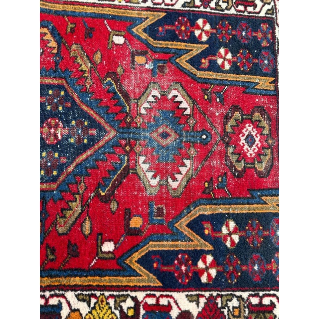 Vintage Mazlaghan Rug, 1950s For Sale - Image 4 of 18
