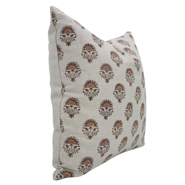 Elevate your living space with the exquisite charm of the Fabdivine Handmade Block Print Cushion Cover. Crafted from pure...