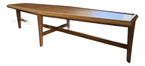 Mid-Century Modern 'Coffin' Shaped Elongated Coffee Table