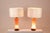 Orange Glass Table Lamps. 1970s, Set of 2 For Sale - Image 3 of 13