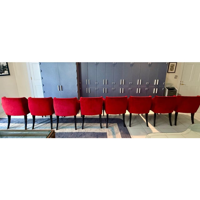 Baker Furniture Narwhal Chairs – Set of Eight For Sale - Image 10 of 15