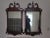 1950s Pair of Vintage American Mahogany Federal Style Pediment Wall Hanging Mirror For Sale - Image 5 of 11