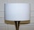 Gold Gold Floor Lamp with White Shade For Sale - Image 8 of 9