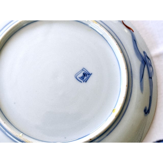 Early 20th Century Imari Porcelain Plate For Sale - Image 9 of 10