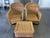 Vintage Organic Modern Braided Rattan Lounge Chairs With Ottoman For Sale - Image 10 of 12