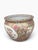 Ceramic Vintage Chinese Famille Rose Gilt Porcelain Fishbowl Planter With Floral and Bird Motifs For Sale - Image 7 of 14