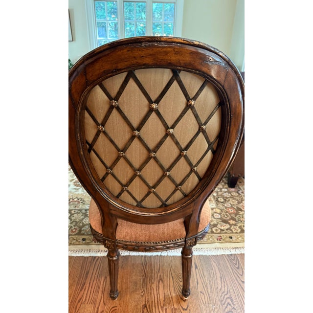 Set of 8 Marge Carson Louis XVI Style Dining Chairs For Sale In Boston - Image 6 of 17