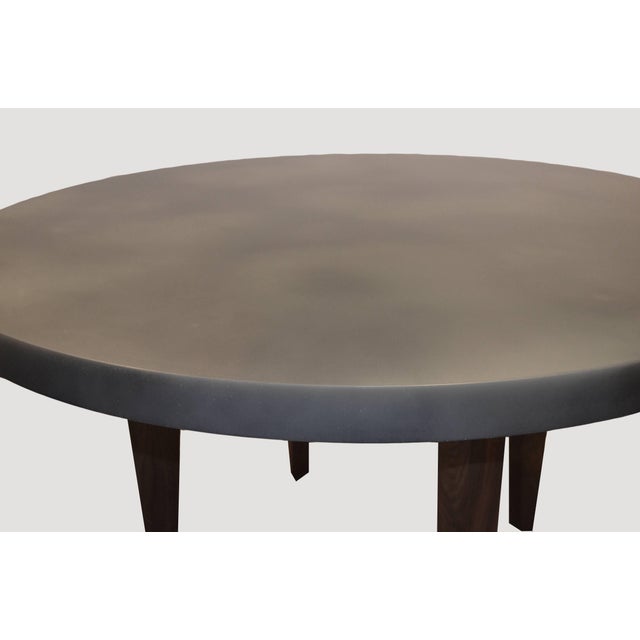 Andrianna Shamaris Black Walnut Wood Table and Resin Coated Top For Sale - Image 12 of 18