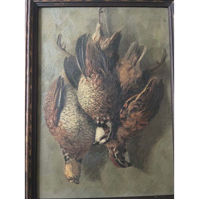 Framed Painting of a Brace of Game Birds For Sale In New York - Image 6 of 7