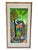 Offered is a framed original serigraph screen print of Haitian artist Adam Leontus's Peacock bird, the original done in...