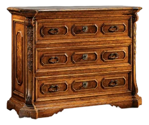 Handcrafted Italian Walnut Burl Chest