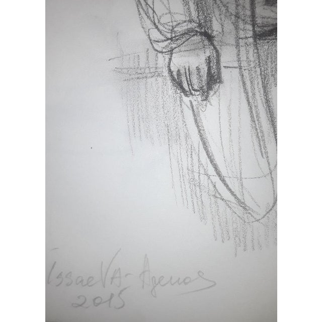 Veronika Issaeva-Agenos, Hammam with Nude, 2015, Pencil Drawing For Sale - Image 5 of 6