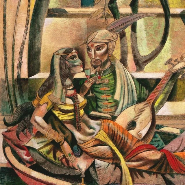 'Beneath the Stars' by Leon D'Usseau, Lovers, Moghul, Isfahan, Chouinard, Los Angeles County Museum of Art, Dallas Museum For Sale - Image 4 of 9