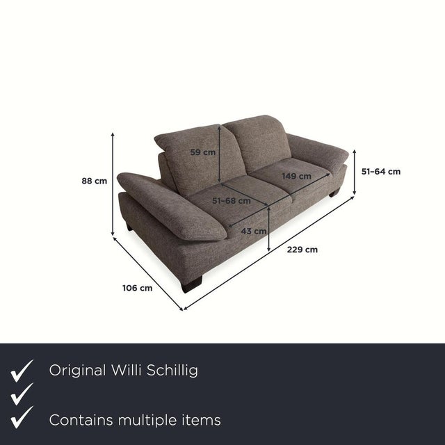 This set consists of a matching loveseat and ottoman. with this duo from Willi Schillig, you'll bring a true comfort...
