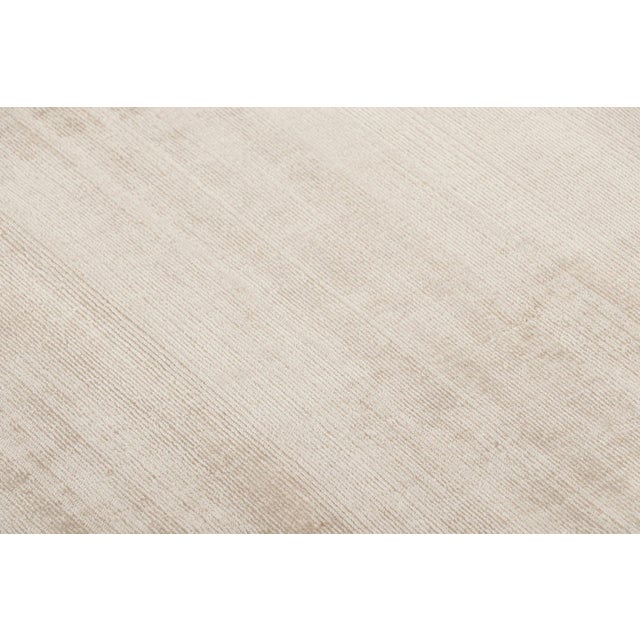 Contemporary Contemporary Distressed Textural Art Silk Extra Long Runner by Rug & Kilim, India For Sale - Image 3 of 8