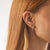 1990s Vintage 1.90 Carat Diamond 18k Yellow Gold Hoop Earrings, A Pair For Sale - Image 5 of 7