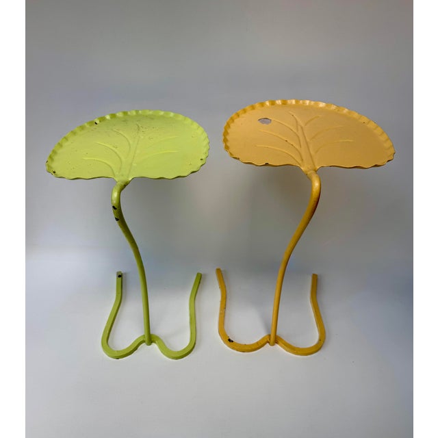 1950s Pair of Vintage Lily Pad Nesting Tables, Attributed to John Salterini For Sale - Image 5 of 14