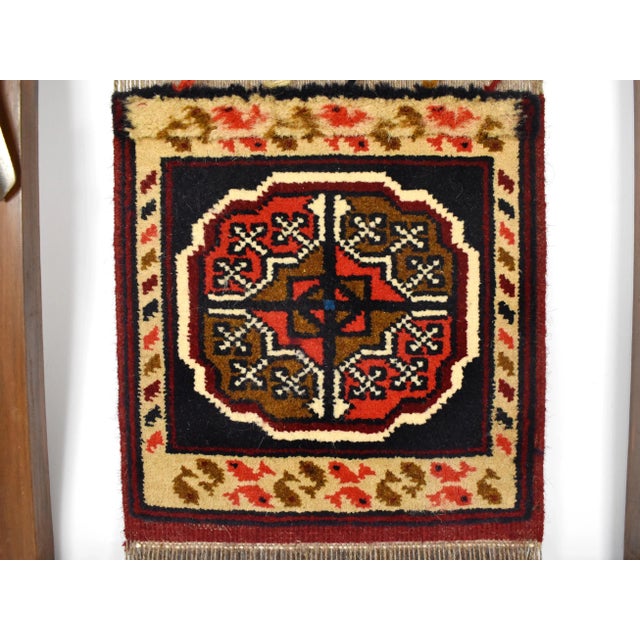 Antique Decorative Turkish Handmade Weaving Loom With Rug Wall Hanging Decor For Sale - Image 6 of 13