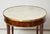 Antique French Mahogany Oval Marble-Top Bouillote Table on Tapered Legs For Sale - Image 10 of 12