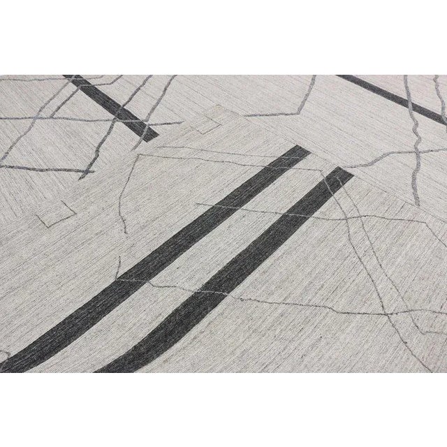 Contemporary Gray Moroccan Style Area Rug - 8′10″ × 11′9″ For Sale - Image 4 of 7