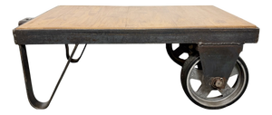 Industrial Black Coffee Table Cart, 1960s