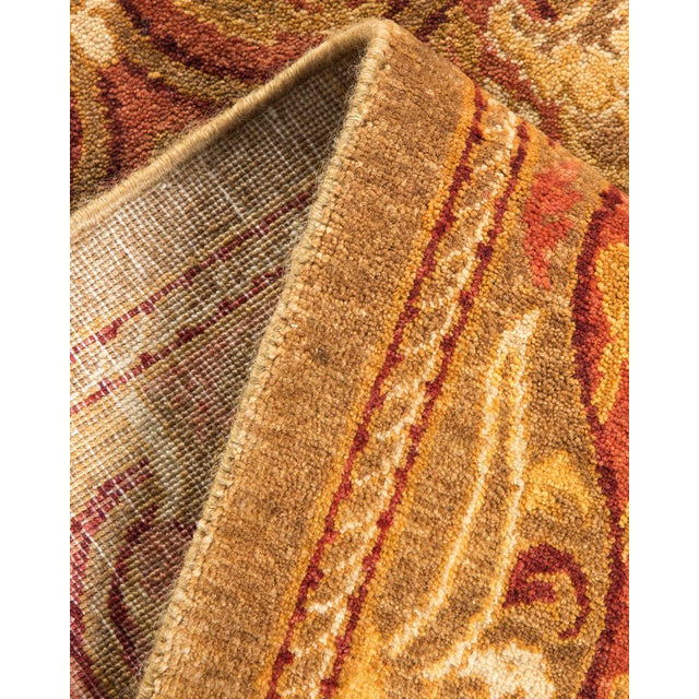 Mogul Collection Hand-Knotted Runner - Pink 2' 7" x 9' 2" For Sale In New York - Image 6 of 9