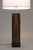 Laurel Lighting Inc. Laurel Mid Century Tiki Modern Carved Walnut Tropical Leaf Column Table Lamp 1960's For Sale - Image 4 of 9