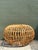 Late 20th Century Vintage Italian Stick Rattan Ottoman After Albini For Sale - Image 5 of 12