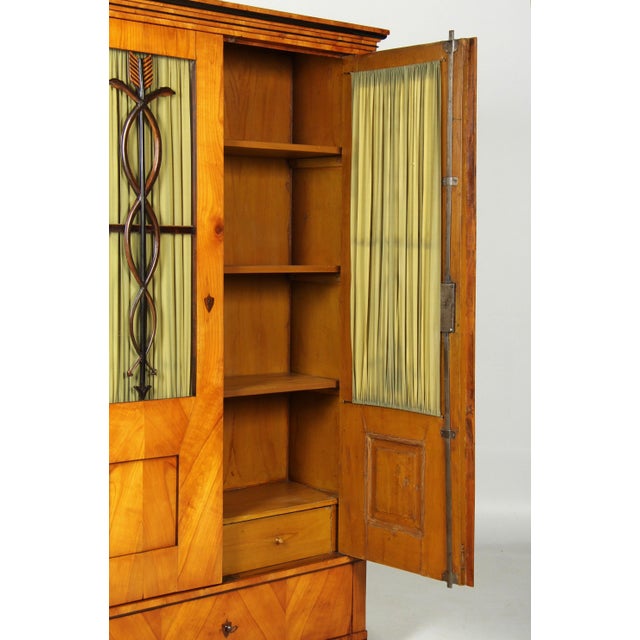 Biedermeier Bookcase in Cherry, 1825 For Sale - Image 4 of 12