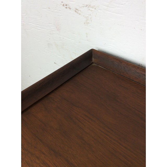 Mid Century Modern Six Drawer Walnut Lowboy Dresser For Sale - Image 9 of 17