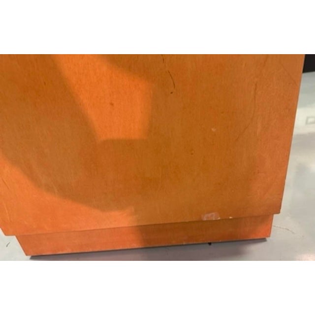 Orange Late 20th Century Mid Century Ex Large Cantoni Movable Office Desk Storage File U or L Shape For Sale - Image 8 of 12